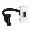 Cable Ducts HDMI Socket Modular With 15 Cm Cord Mosaic Legrand 078778 -LEGRAND Sales Shop 078778 legrand 40f0